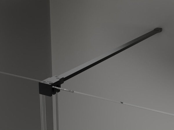 Mexen Velar cabina de duș glisantă 160 x 80 cm, transparentă, neagră - 871-160-080-01-70