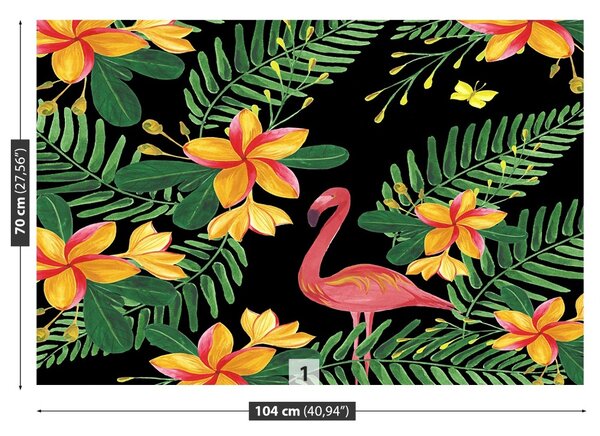 Fototapet Flamingos Flori
