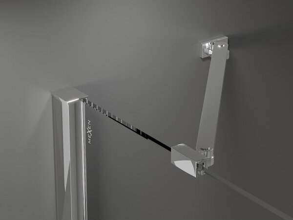 Mexen Velar Cabină de duș Duo cu uși glisante 90 x 90 cm, transparent, crom - 871-090-090-02-01