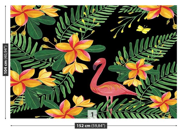 Fototapet Flamingos Flori