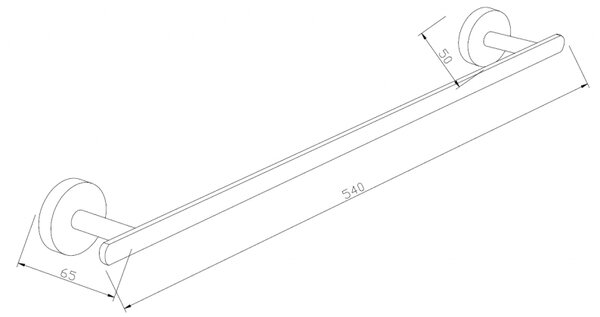 Mexen Accesorii Mexen, suport pentru prosoape de baie LOFT, crom, 7012624-00
