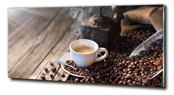 Tablou sticlă Cafeaua de dimineață