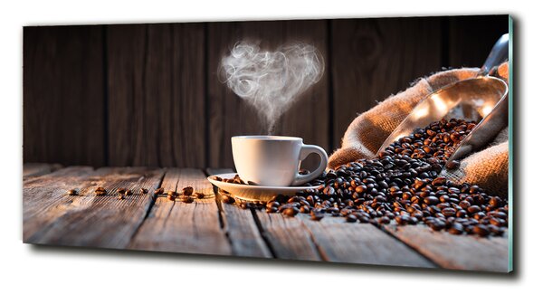 Tablou pe pe sticlă ceașcă de cafea
