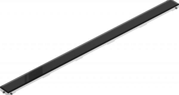 Mexen Flat MGB placă de mascare pentru rigolă de 80 cm, sticlă neagră - 1026080