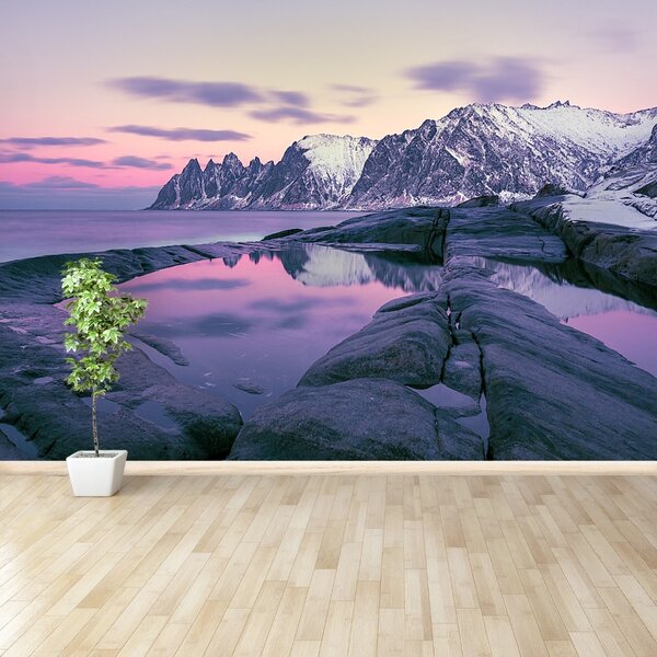 Fototapet iarna Fjord