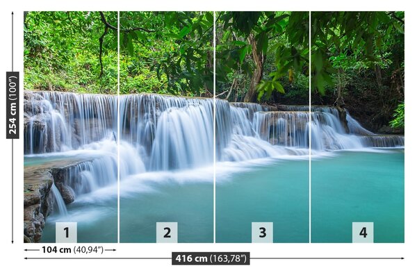 Fototapet Pădure Cascada