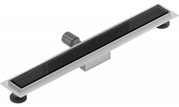 Mexen Flat MGB scurgere liniară 50 cm, sticlă neagră - 1026050-15