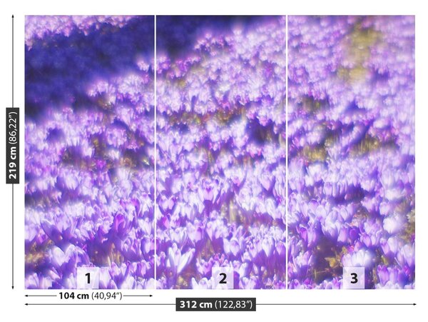 Fototapet Violet Flori