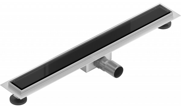 Mexen Flat MGB scurgere liniară 50 cm, sticlă neagră - 1026050-15