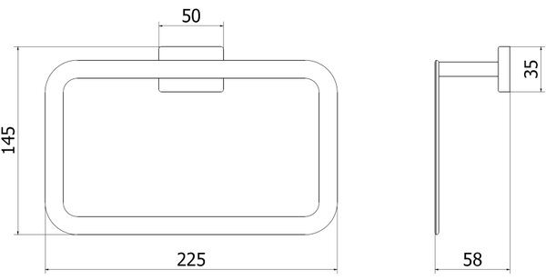 Mexen Arno cuier pentru prosop, auriu - 7020732-50