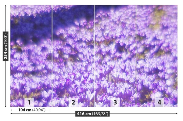 Fototapet Violet Flori