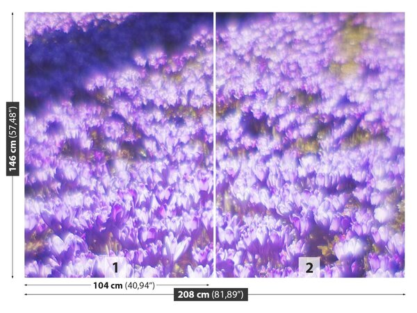 Fototapet Violet Flori