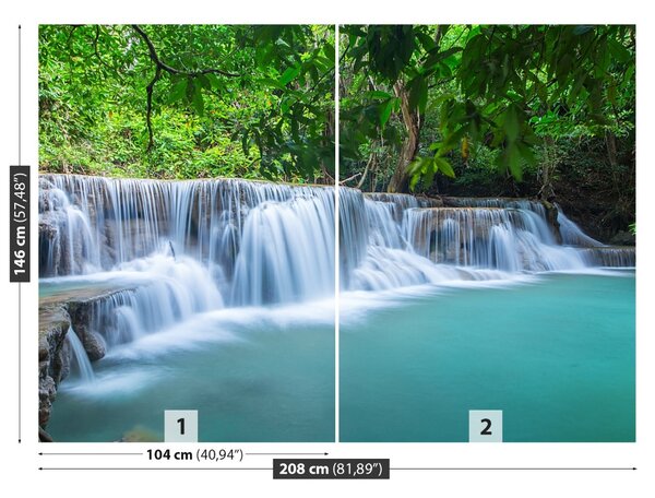 Fototapet Pădure Cascada