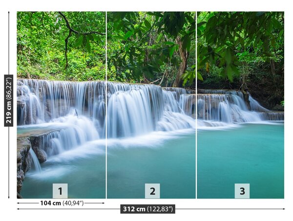 Fototapet Pădure Cascada
