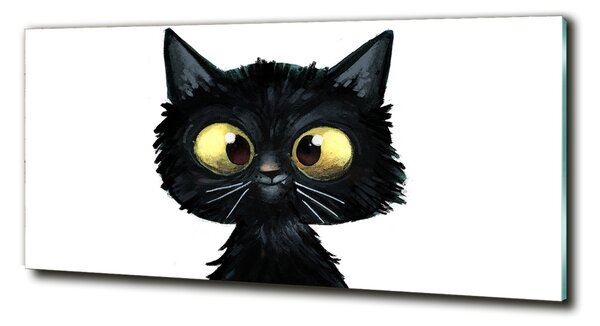 Tablou sticlă Ilustrarea unei pisici