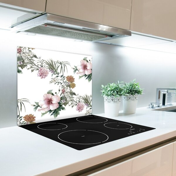 Tocator din sticla model floare