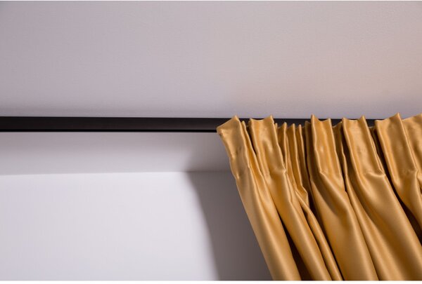 Galerie perdele ELR 200, dubla, Wenge, capăt PVC