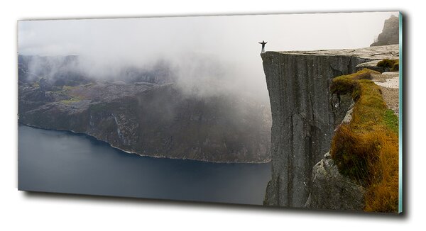 Tablou sticlă stâncă norvegiană