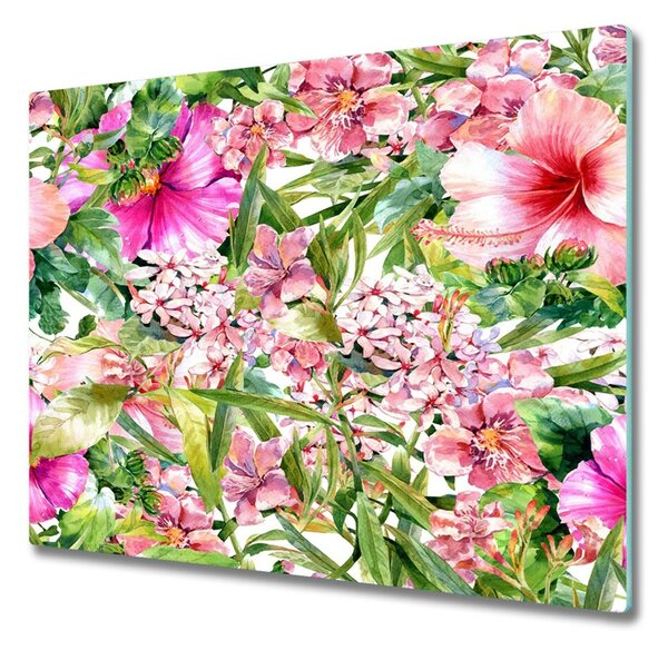 Tocator din sticla model floare