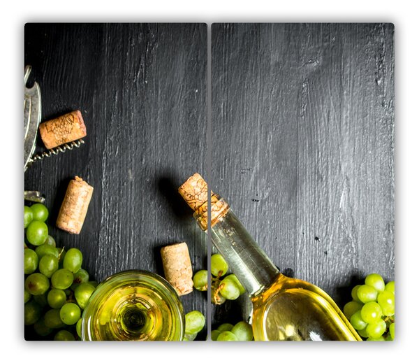 Tocator din sticla Vin alb și fructe