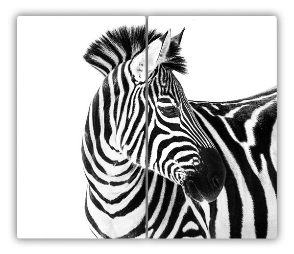 Tocator din sticla Zebra în zăpadă