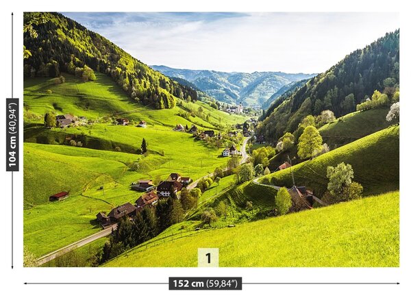 Fototapet Mountain Village