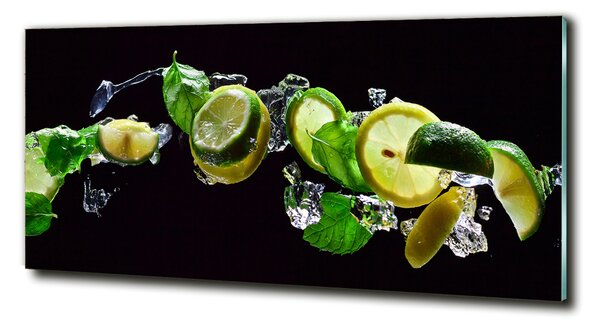Imagine de sticlă Lime si lamaie