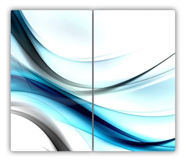 Tocator din sticla valuri abstracte