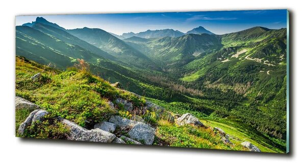 Imagine de sticlă Zori în munții Tatra