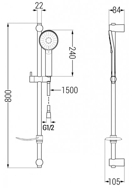 Set de dus Mexen DF40, auriu, 785404582-50