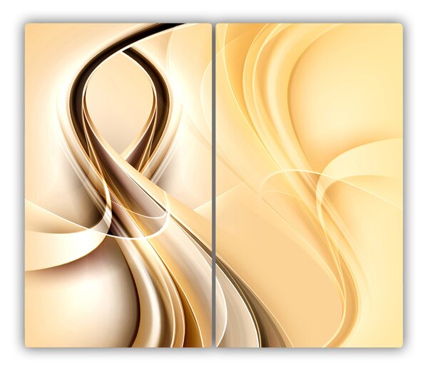 Tocator din sticla valuri abstracte