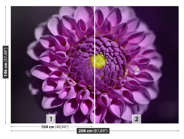 Fototapet Dahlia roz