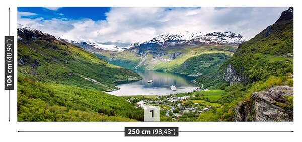 Fototapet Norvegia Fjord
