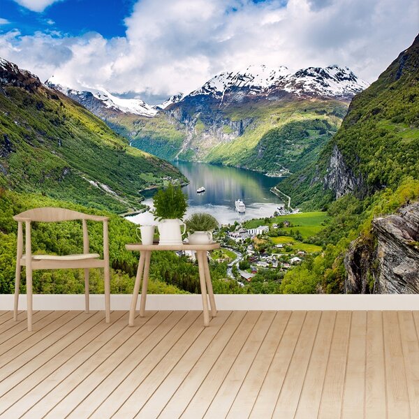 Fototapet Norvegia Fjord