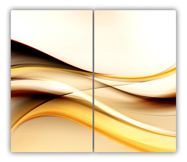 Tocator din sticla valuri abstracte