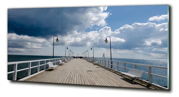 Tablou din Sticlă Pier în Orłowo