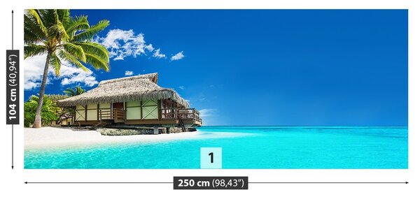 Fototapet Bungalow Beach