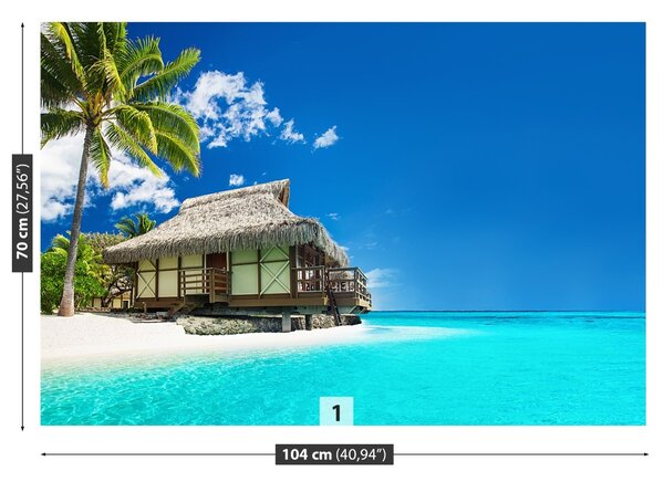 Fototapet Bungalow Beach