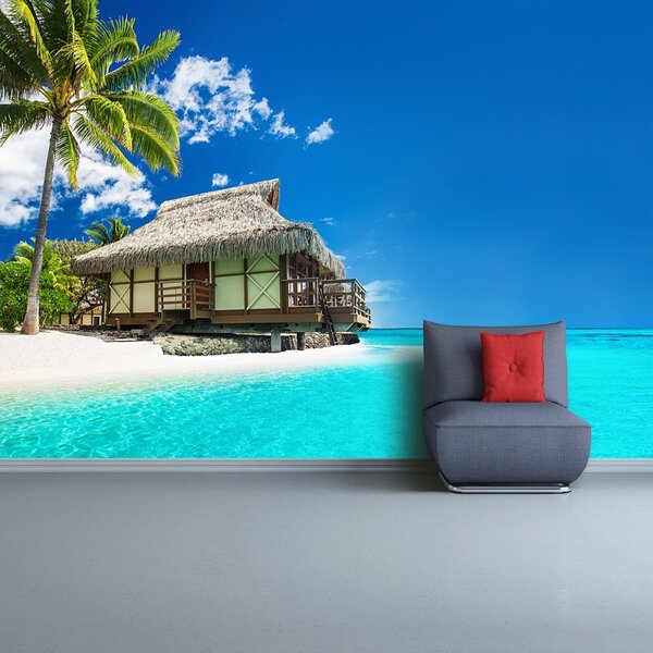 Fototapet Bungalow Beach