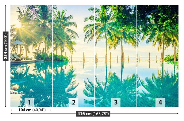 Fototapet Palms Pool