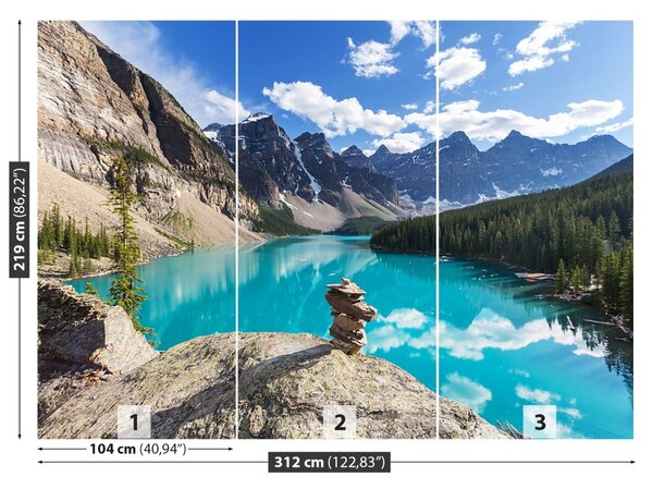 Fototapet Moraine Lake