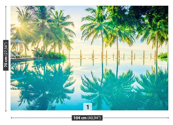Fototapet Palms Pool