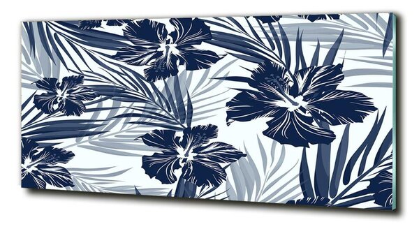 Tablou din Sticlă flori tropicale