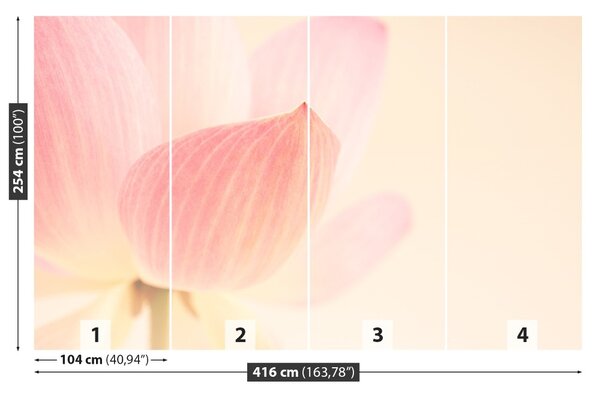 Fototapet roz Lotus
