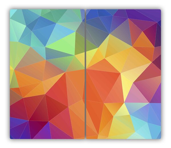 Tocator din sticla figuri geometrice