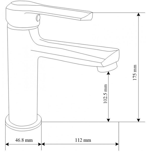 Mexen Sabre R62 set cadă, alb - 72103R62-20
