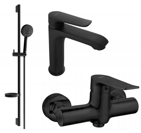 Mexen Pecos DS75 set de duș, negru - 72704DS75-70