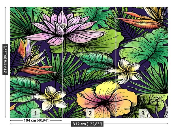 Fototapet Flori tropicale