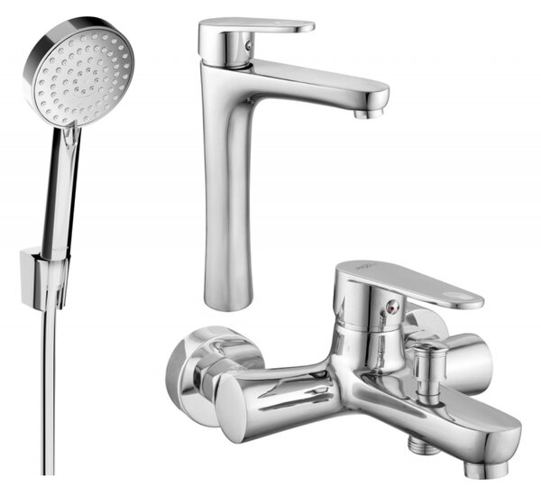 Mexen Kama R75 set de baie, crom - 72513R75-00