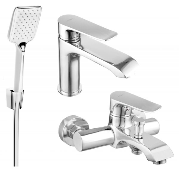 Mexen Pecos R62 set de baie, crom - 72703R62-00